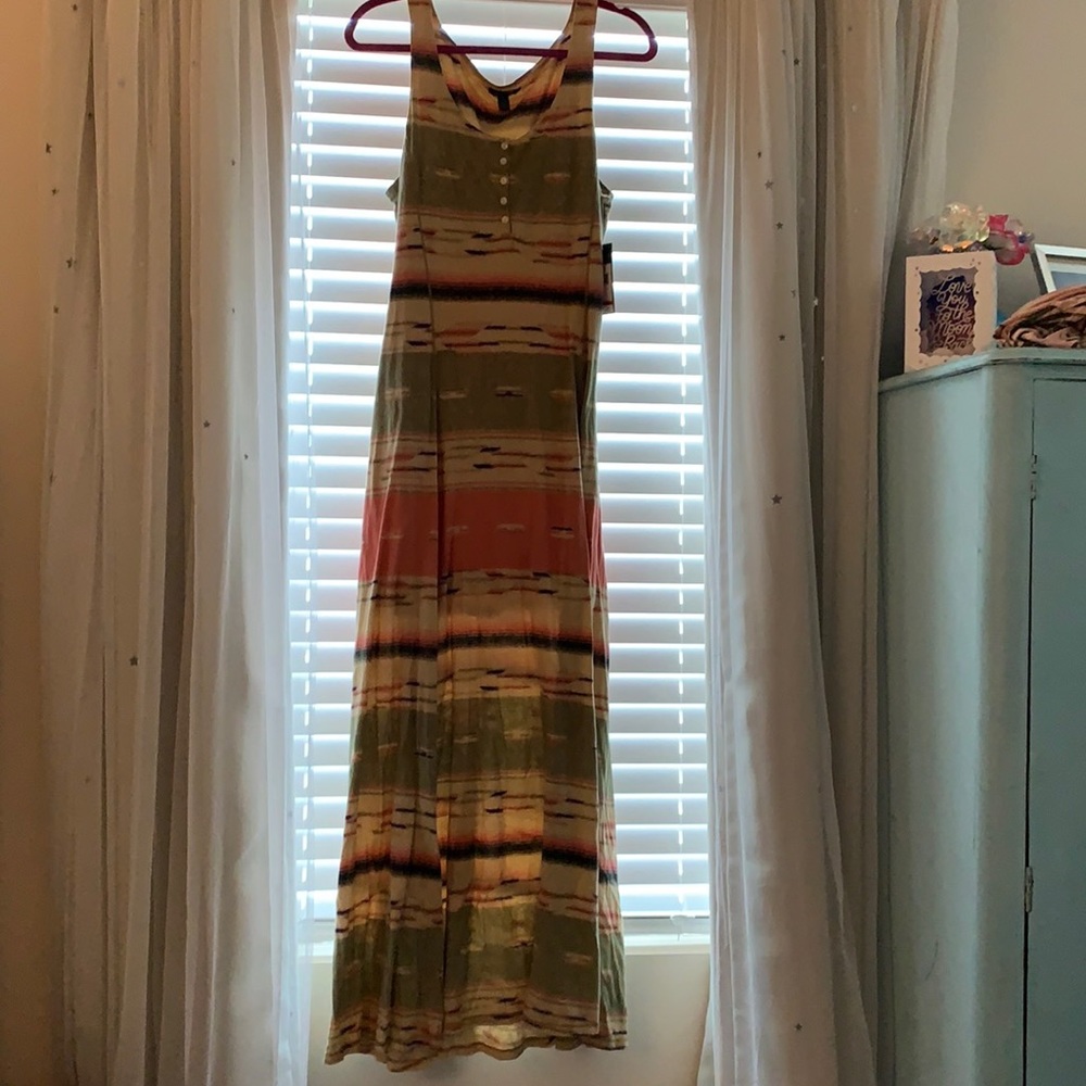 NWT LRL RALPH LAUREN BOHO MAXI DRESS M 🪶